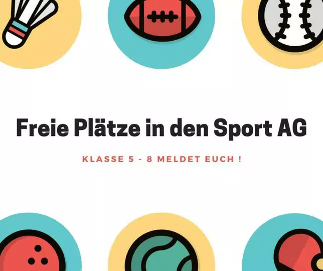 Freie Plätze in den Sport-GTA!