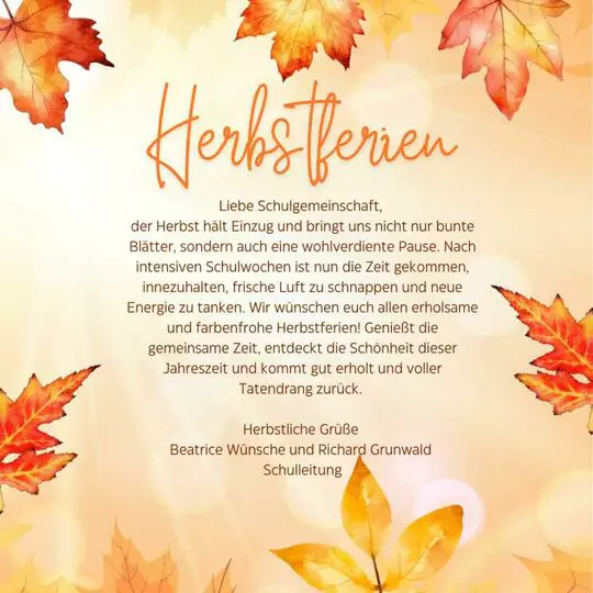 Herbstferien